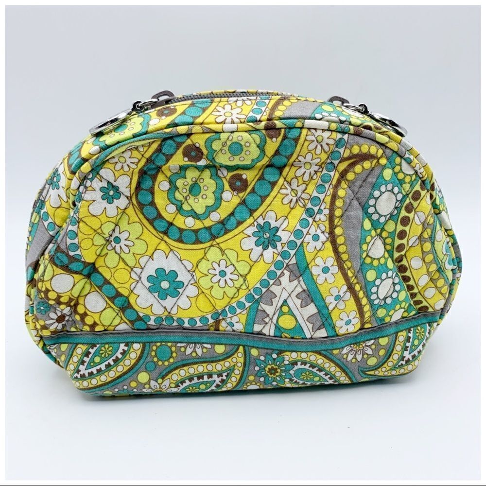 Vera Bradley Medium Lemon Parfait Cosmetic bag EUC - Picture 4 of 10